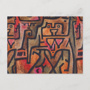 Carte Postale Art Moderne Expressionniste Abstrait de Forêt de K