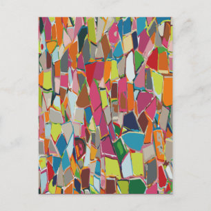 Carte Postale Art moderne Geometric Deco Multicolor