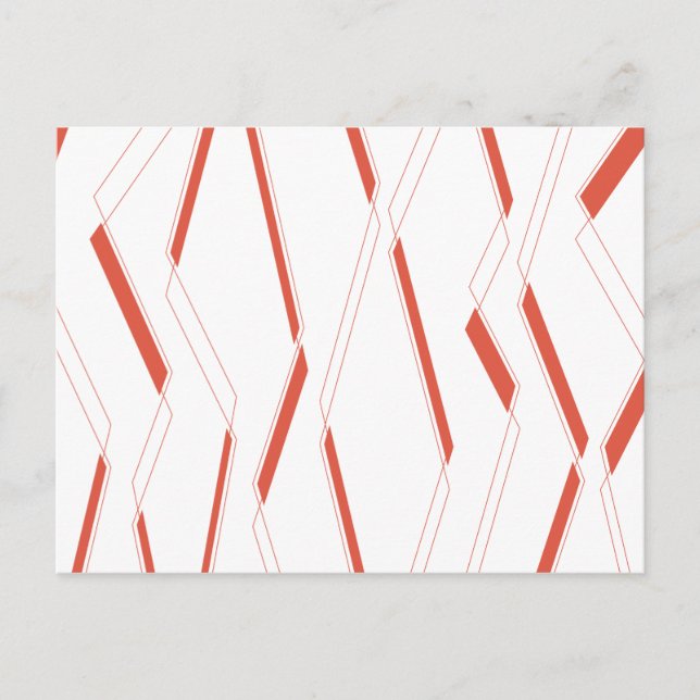 Carte Postale Art moderne, simple urbain plante abstraction grap (Devant)