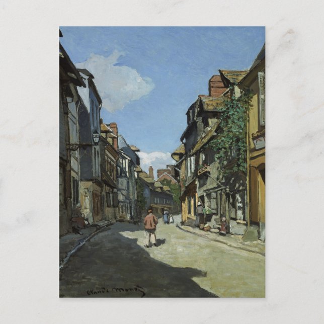 Carte Postale Art Monet Rue de la Bavole Honfleur (Devant)