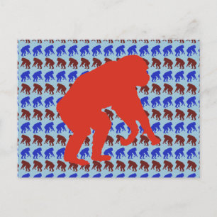 Carte postale Art Motif Chimpanzé