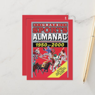 Carte Postale Art mural métallique Almanach sportif