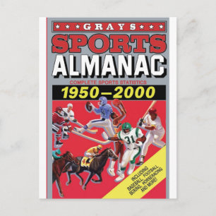 Carte Postale Art mural métallique Almanach sportif