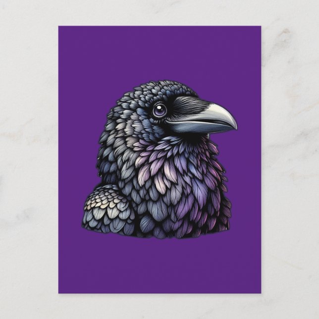Carte Postale Art Mystic Raven (Devant)
