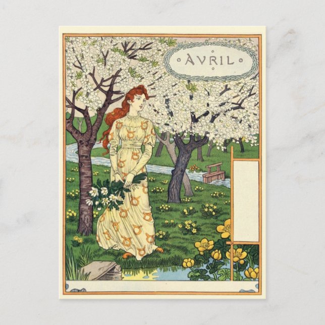 Carte postale Art Nouveau (Devant)