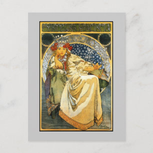 Carte Postale Art Nouveau Alfons Mucha Princess Hyacinth