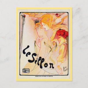 Carte Postale Art nouveau belge vintage Le Sillon