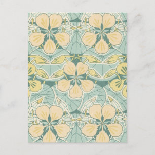 Carte Postale Art nouveau dainty vintage motif floral