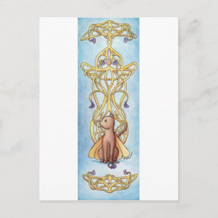 Carte Postale Art Nouveau Fairy Cat