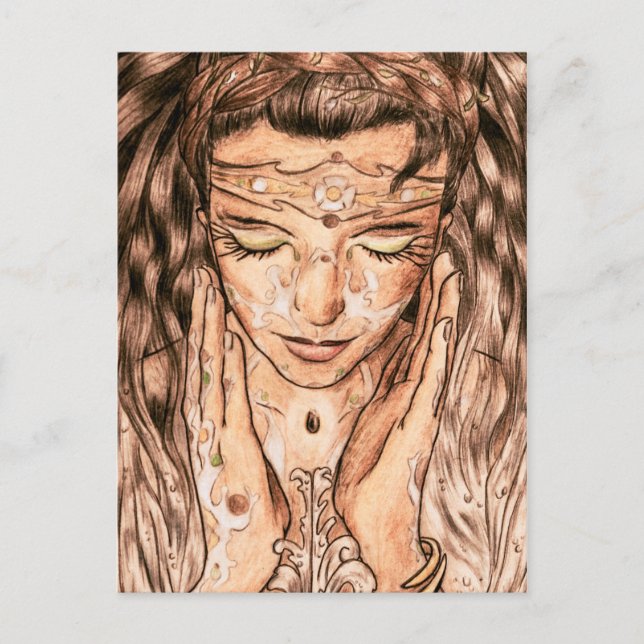 Carte Postale Art nouveau Fine Art Lady (Devant)