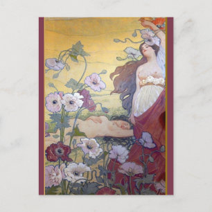 Carte Postale Art nouveau Imaginaire 1