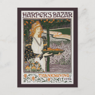 Carte postale : Art Nouveau - L.Rhead - Thanksgivi