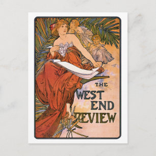 Carte postale Art Nouveau : Mucha - West End Revie