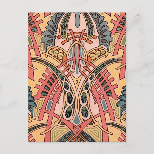Carte Postale Art nouveau oriental (Devant)