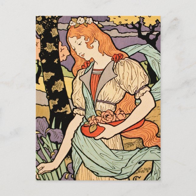 Carte postale Art Nouveau : par Grasset (Devant)
