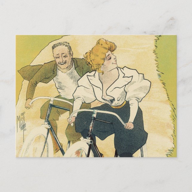 Carte Postale Art Nouveau vintage, Cycles Gladiateurs Vélos (Devant)