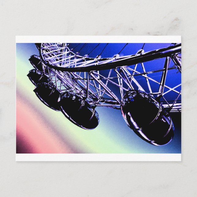 Carte Postale art numérique de Londres (Devant)