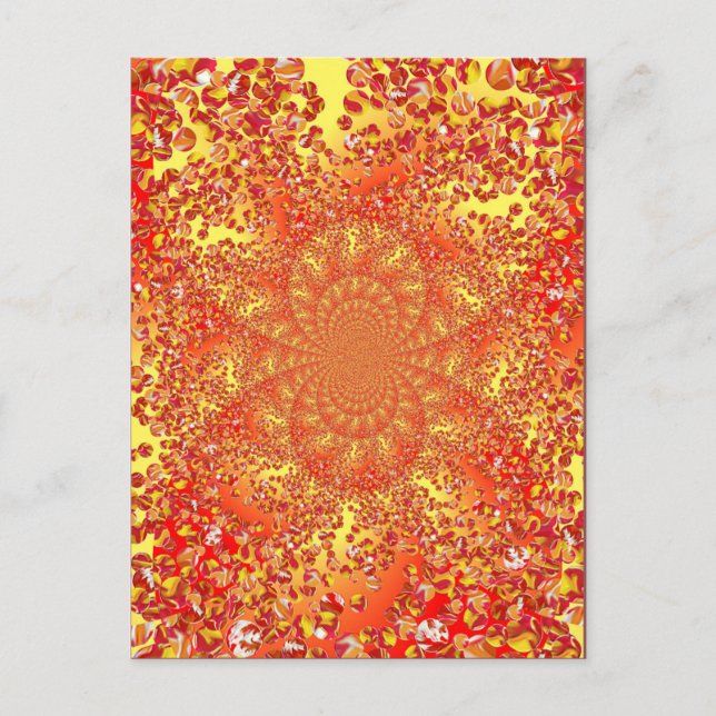 Carte postale Art numérique kaléidoscopique (Devant)