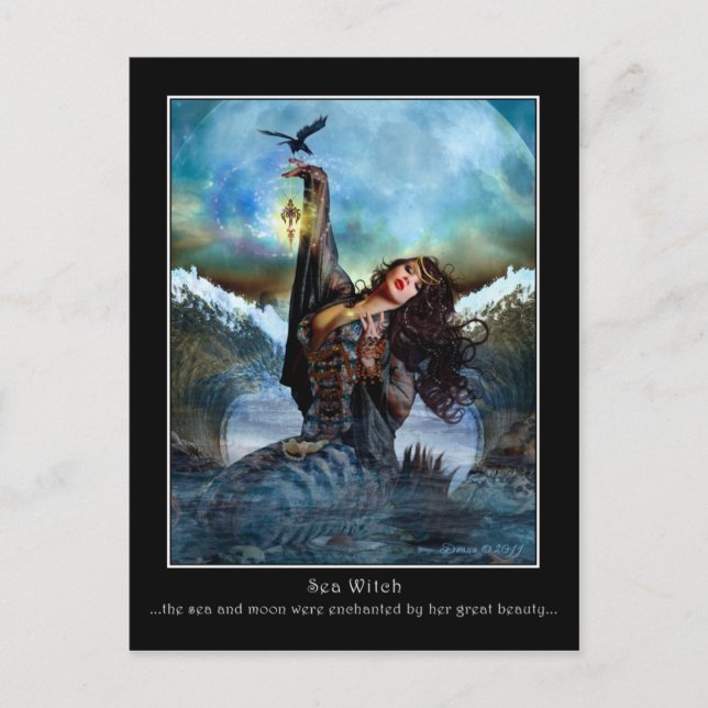 Carte postale Art numérique Sea Witch (Devant)