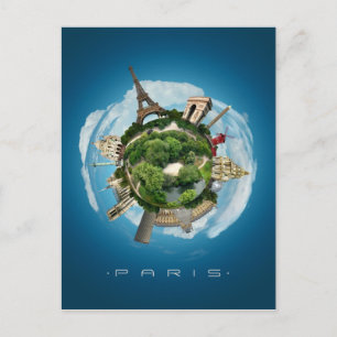 Carte postale Art numérique Surreal Planet Paris