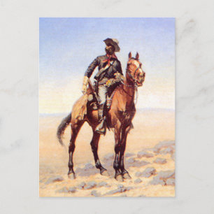 Carte Postale Art occidental de Frederic Remington « Cavalier no
