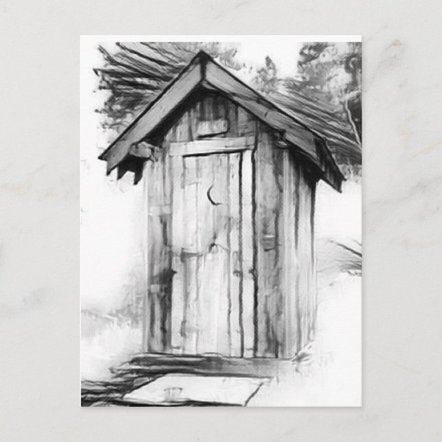 CARTE postale ART OUTHOUSE (Devant)