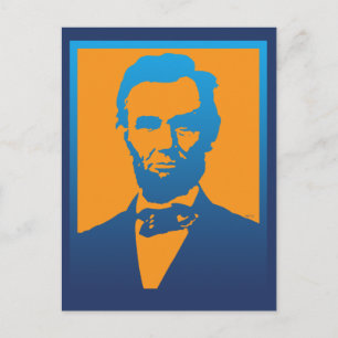 Carte Postale Art pop Abraham Lincoln