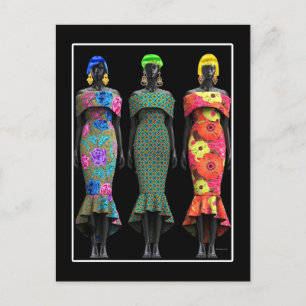 Carte Postale Art pop africain