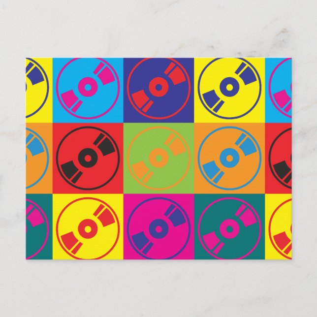 Carte Postale Art pop audio et vidéo (Devant)