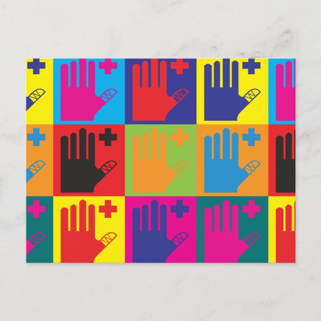 Carte Postale Art pop de premier secours (Devant)