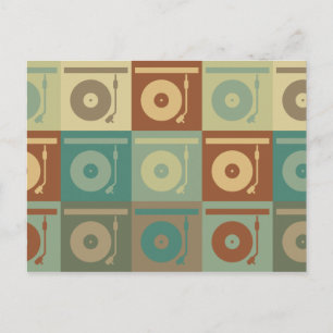 Carte Postale Art pop des enregistrements