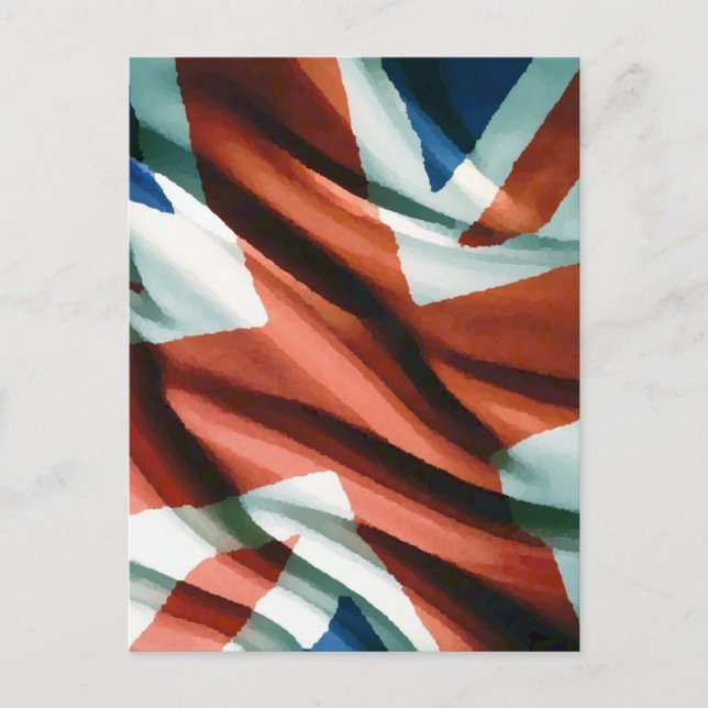 Carte Postale Art pop du drapeau britannique (Devant)