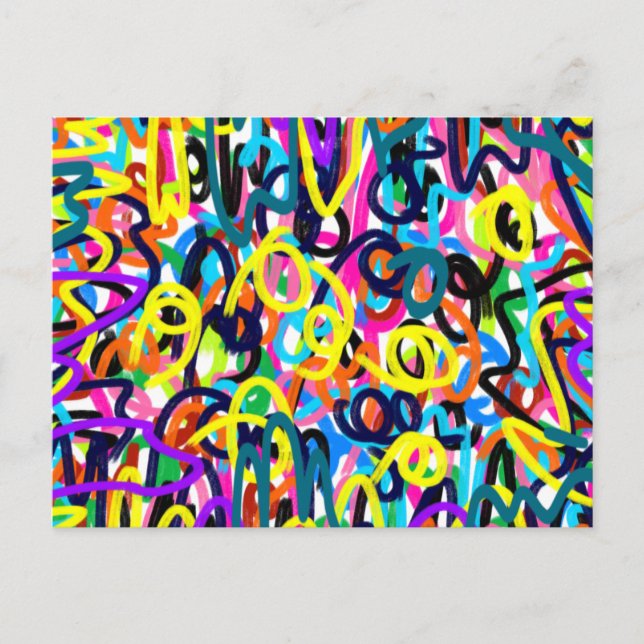 Carte Postale Art pop en gras (Devant)