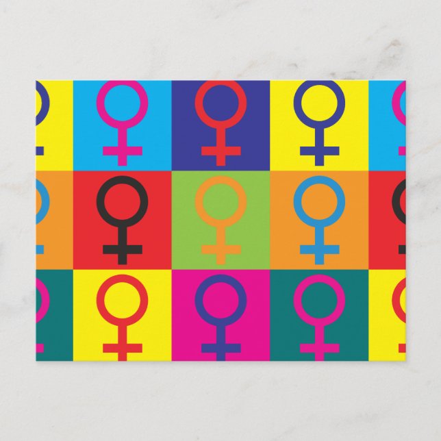 Carte Postale Art pop féministe (Devant)