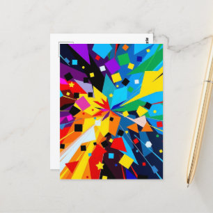Carte Postale Art Postcard – Abstract Geometric Design