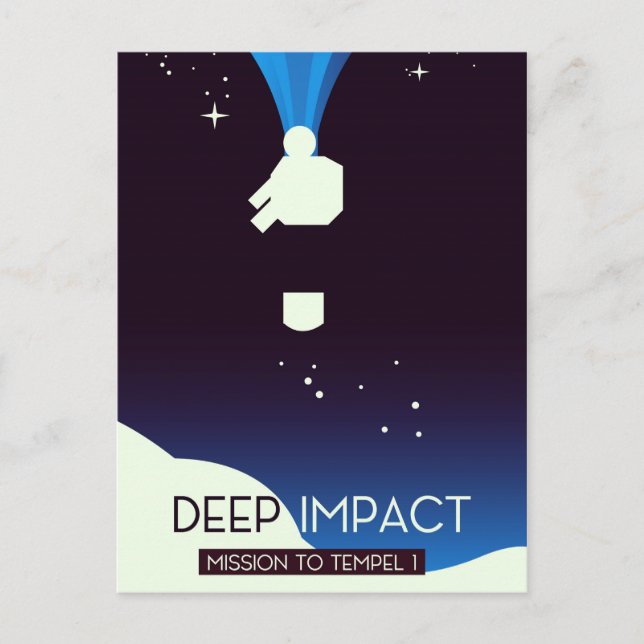 Carte Postale Art spatial Deep Impact (Devant)