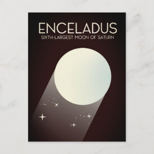 Carte Postale Art spatial d'Enceladus.