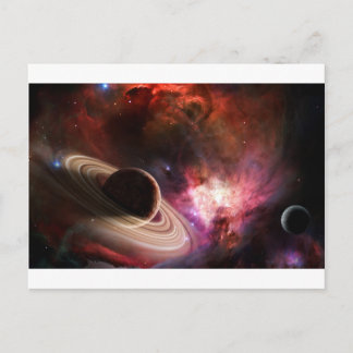 Carte Postale Art spatial Nebula planète