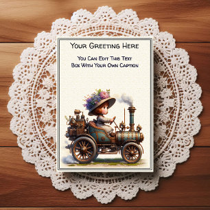 Carte Postale Art Steampunk de sentiment quotidien fantaisiste