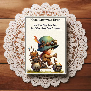 Carte Postale Art Steampunk de sentiment quotidien fantaisiste