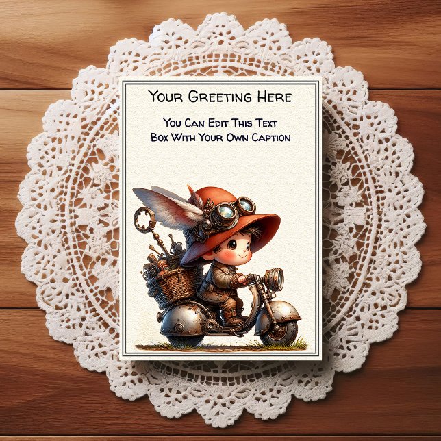 Carte Postale Art Steampunk de sentiment quotidien fantaisiste   (Créateur téléchargé)
