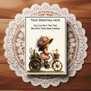 Carte Postale Art Steampunk de sentiment quotidien fantaisiste  