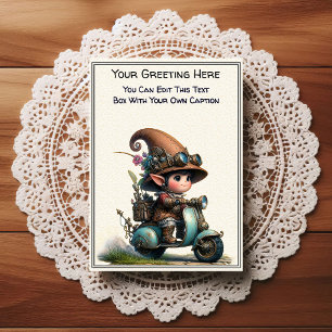 Carte Postale Art Steampunk de sentiment quotidien fantaisiste  