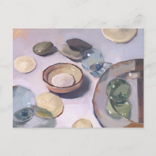 Carte postale Art "The Mirror Plate" par Sarah Sed (Devant)