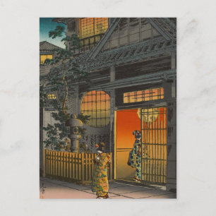 Carte Postale Art Ukiyoe Japonais (Kouitsu Tsuchiya)