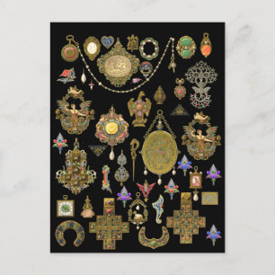 Carte Postale Art Victorien antique, nouveau et déco Bijoux
