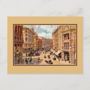 Carte Postale Art victorien vintage Vienne Graben