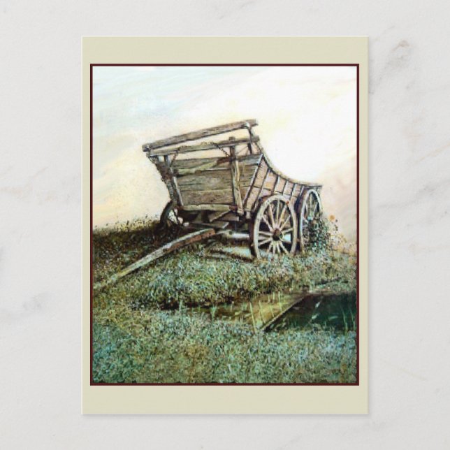 Carte Postale Art vintage - B. Mitchell, Wagon (Devant)