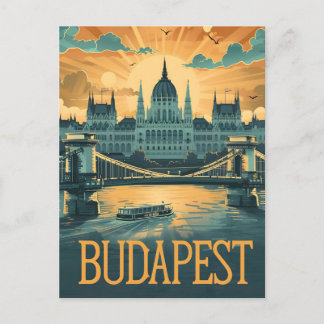Carte Postale Art Vintage de Budapest