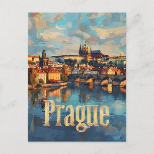 Carte Postale Art vintage de Prague